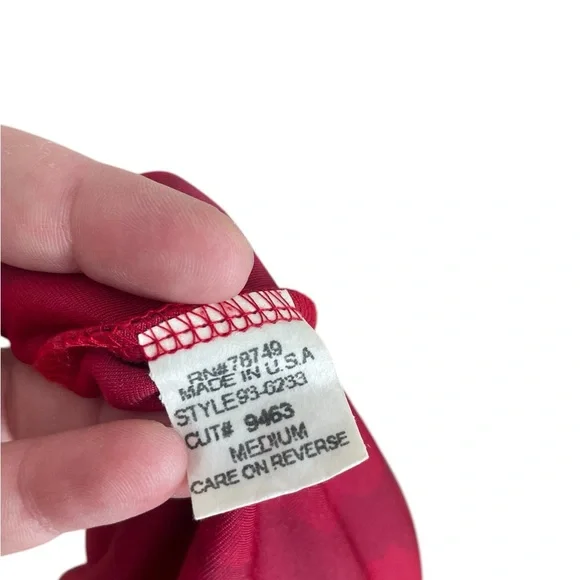 VINTAGE HOT KISS Velvet Floral Rose High-Low Dress - Picture 9 of 14